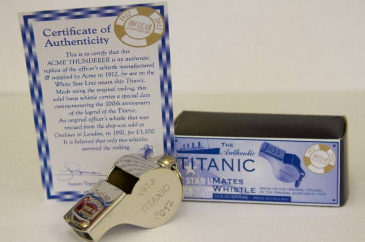 Sifflet Titanic Acme EDITION 1912-2012